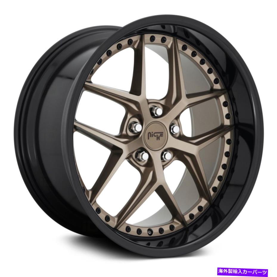 ホイール 4本セット ニッチM227バイスホイール20x10.5(20、5x114.3、71.5)4のブラックリムセット Niche M227 VICE Wheels 20x10.5 (20, 5x114.3, 71.5) Black Rims Set of 4【並行輸入品】|Us Custom Parts Shop USDM