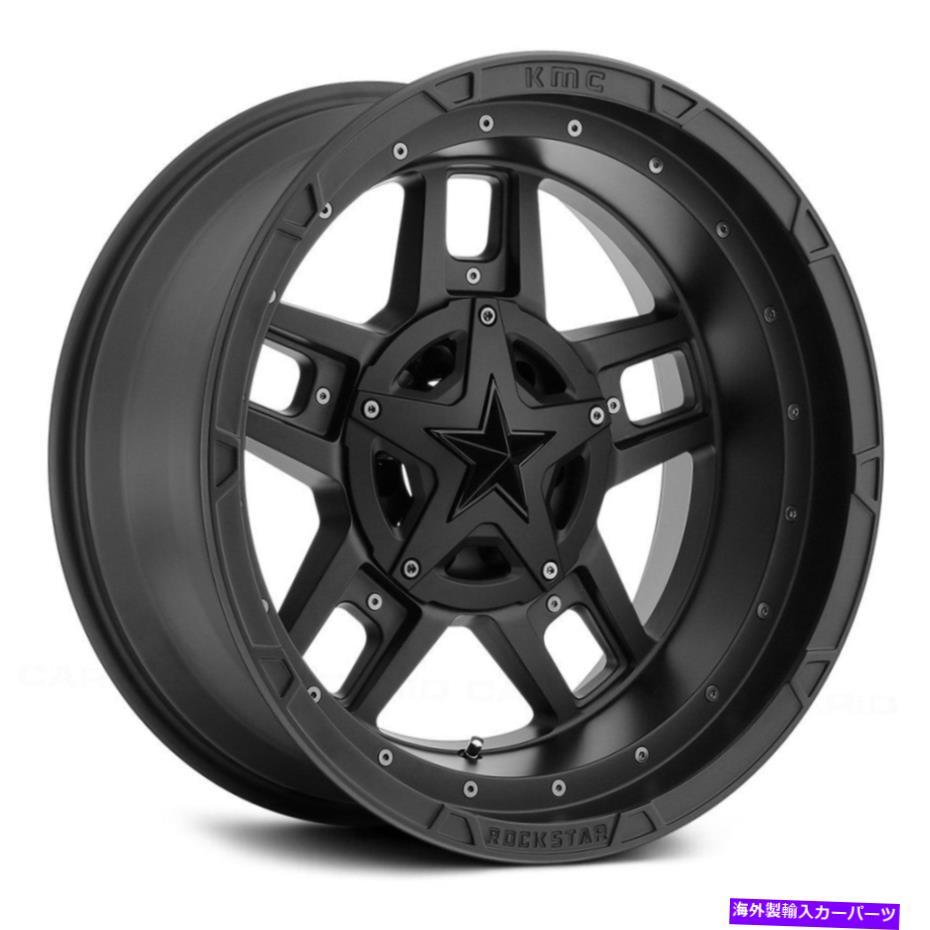 ホイール　４本セット XDシリーズXD827ロックスター3ホイール20x9（18、6x139.7、106.1）4のブラックリムセット XD Series XD827 ROCKSTAR 3 Wheels 20x9 (18, 6x139.7, 106.1) Black Rims Set of 4【並行輸入品】