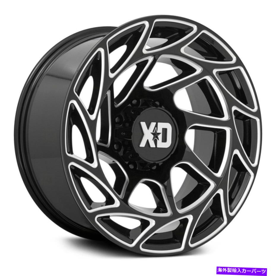 ホイール　４本セット XDシリーズXD860オンスロートホイール20x9（0、8x180、124.2）4のブラックリムセット XD Series XD860 ONSLAUGHT Wheels 20x9 (0, 8x180, 124.2) Black Rims Set of 4【並行輸入品】｜Us Custom Parts Shop USDM