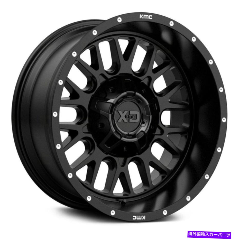 ホイール　４本セット XDシリーズXD842スネアホイール20x10（-18、8x165.1、125.1）4のブラックリムセット XD Series XD842 SNARE Wheels 20x10 (-18, 8x165.1, 125.1) Black Rims Set of 4【並行輸入品】
