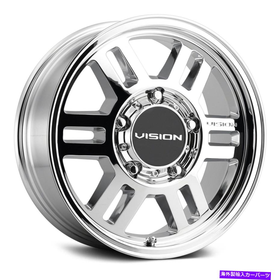 ホイール　４本セット ビジョン355マンクス2オーバーランドホイール17x7.5（45、6x130、84）4のクロムリムセット Vision 355 MANX 2 OVERLAND Wheels 17x7.5 (45, 6x130, 84) Chrome Rims Set of 4【並行輸入品】