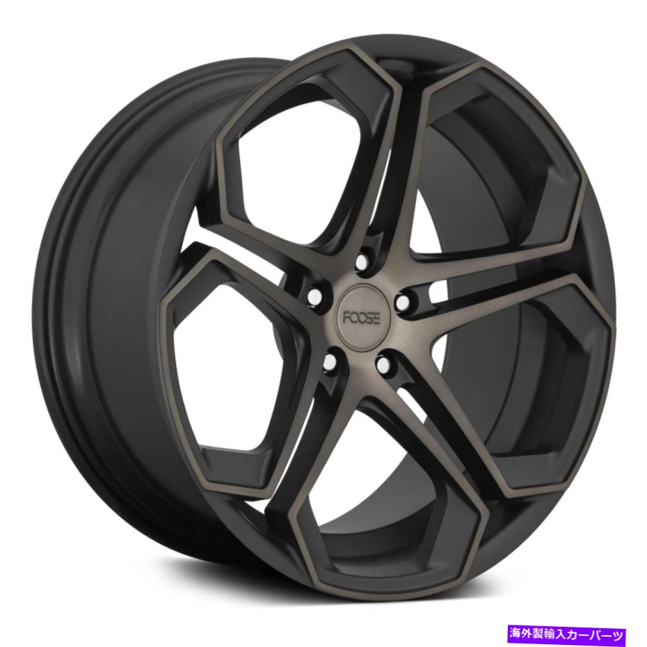 ホイール　４本セット Foose F168 Impalaホイール20x10.5（40、5x114.3、72.56）4のブラックリムセット Foose F168 IMPALA Wheels 20x10.5 (40, 5x114.3, 72.56) Black Rims Set of 4【並行輸入品】