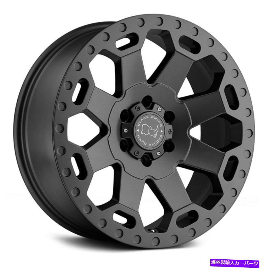 ホイール　４本セット Black Rhino Warlord Wheels 20x9（12、6x139.7、112.1）Gunmetal Rimsセット4 Black Rhino WARLORD Wheels 20x9 (12, 6x139.7, 112.1) Gunmetal Rims Set of 4【並行輸入品】