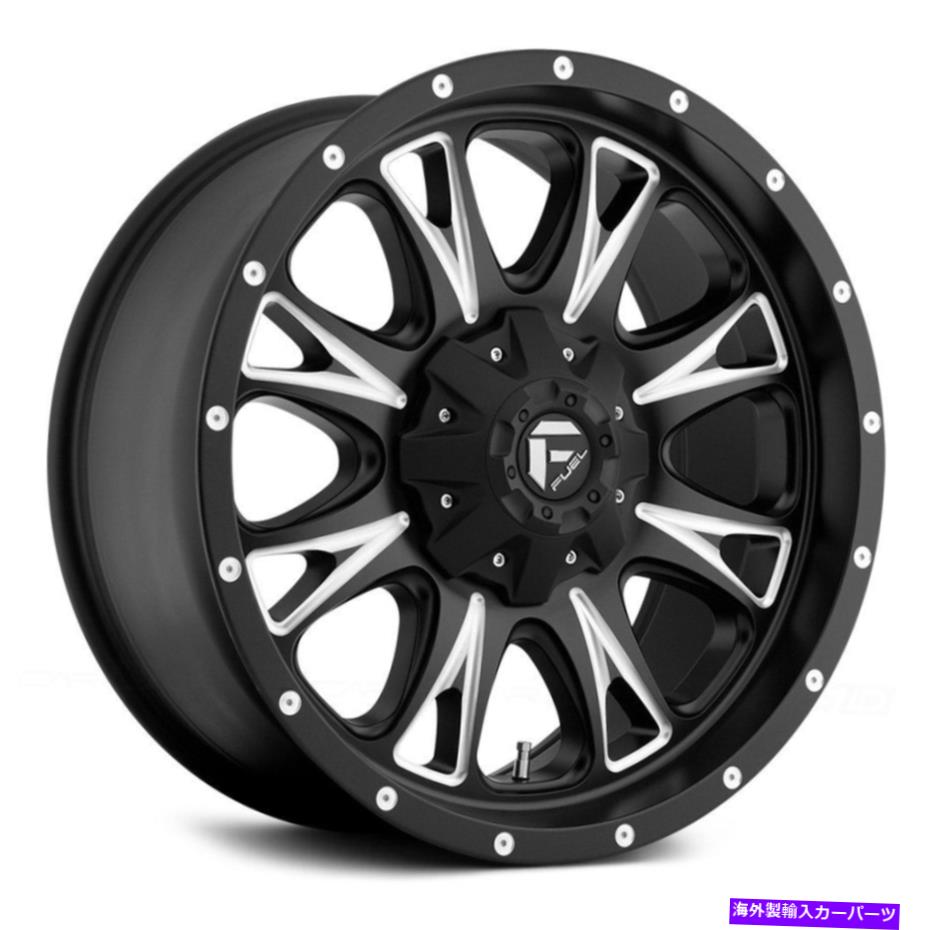 ホイール　４本セット 燃料D513スロットル1PCホイール20x9（1、5x114.3、78.1）4のブラックリムセット Fuel D513 THROTTLE 1PC Wheels 20x9 (1, 5x114.3, 78.1) Black Rims Set of 4【並行輸入品】