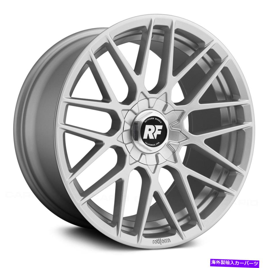 ホイール 4本セット ROTIFIOM RSEホイール19x10(35、5x114.3、72.56)4のシルバーリムセット Rotiform RSE Wheels 19x10 (35, 5x114.3, 72.56) Silver Rims Set of 4【並行輸入品】|Us Custom Parts Shop USDM