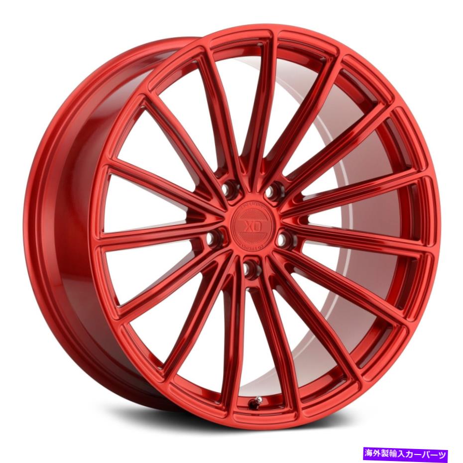ホイール　４本セット Xo London Wheels 19x10（52、5x112、66.56）4の赤いリムセット XO LONDON Wheels 19x10 (52, 5x112, 66.56) Red Rims Set of 4【並行輸入品】