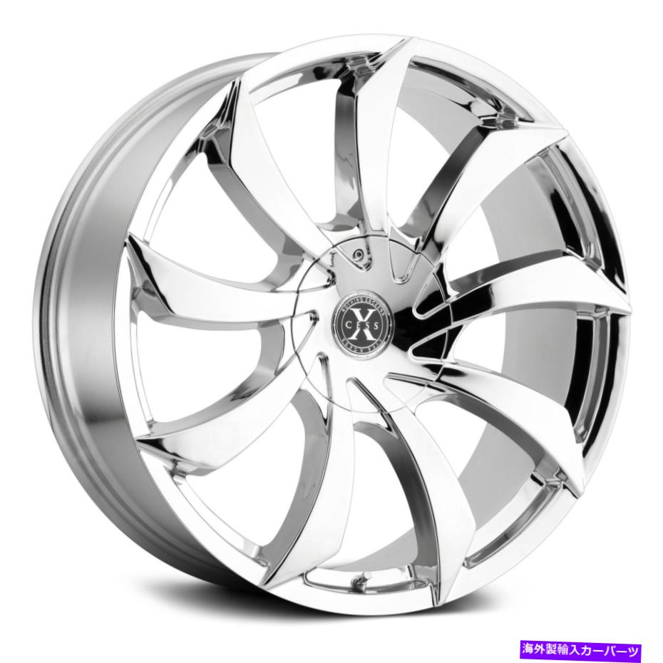 ホイール　４本セット Xcess x01ホイール22x9（35、5x114.3、72.6）4のクロムリムセット Xcess X01 Wheels 22x9 (35, 5x114.3, 72.6) Chrome Rims Set of 4【並行輸入品】｜Us Custom Parts Shop USDM