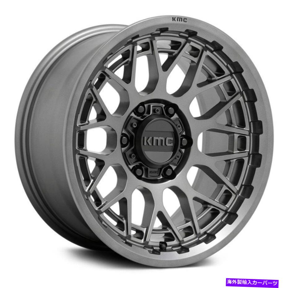 ホイール　４本セット KMC KM722テクニックホイール20x9（18、6x139.7、106.1）4の無煙炭リムセット KMC KM722 TECHNIC Wheels 20x9 (18, 6x139.7, 106.1) Anthracite Rims Set of 4【並行輸入品】