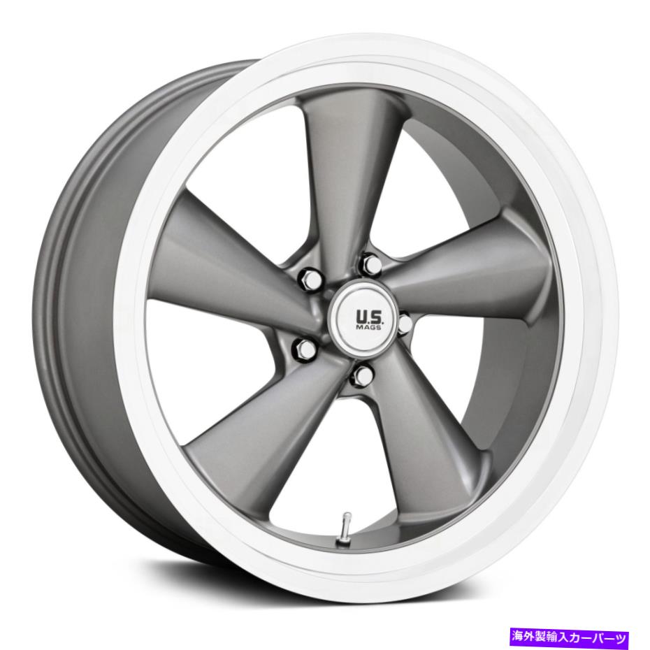 ホイール 4本セット U.S. Mags U137 TS 1PCホイール22x9(15、5x127、78.1)4の無煙炭リムセット U.S. Mags U137 TS 1PC Wheels 22x9 (15, 5x127, 78.1) Anthracite Rims Set of 4【並行輸入品】|Us Custom Parts Shop USDM