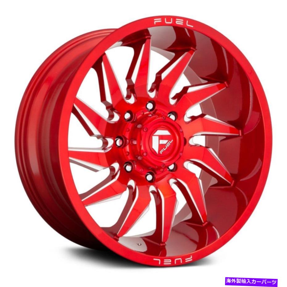ホイール　４本セット 燃料D745セイバー1PCホイール20x9（1、6x139.7、106.1）4の赤いリムセット Fuel D745 SABER 1PC Wheels 20x9 (1, 6x139.7, 106.1) Red Rims Set of 4【並行輸入品】｜Us Custom Parts Shop USDM
