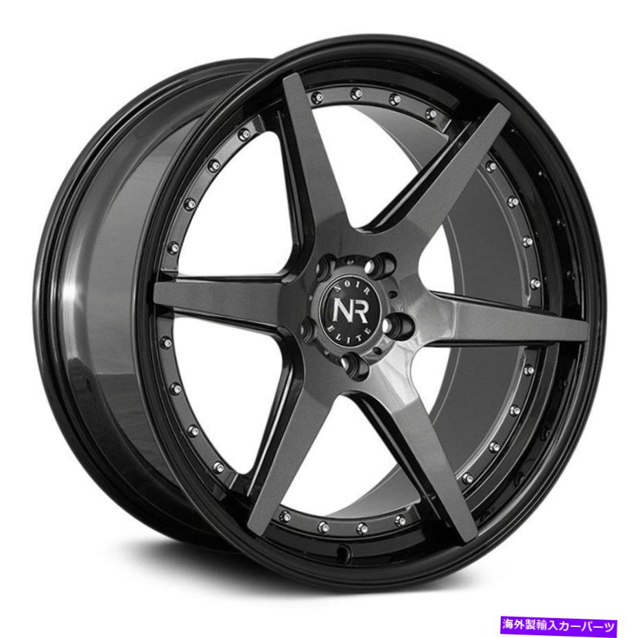 ホイール　４本セット ノワールエリートNR102ホイール20x8.5（35、5x120.65、72.56）4のガンメタルリムセット Noir Elite NR102 Wheels 20x8.5 (35, 5x120.65, 72.56) Gunmetal Rims Set of 4【並行輸入品】｜Us Custom Parts Shop USDM