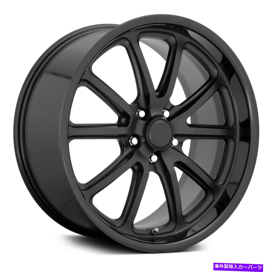 ホイール　４本セット U.S. Mags U123 Rambler 1PCホイール20x10（35、5x120.65）4のブラックリムセット U.S. Mags U123 RAMBLER 1PC Wheels 20x10 (35, 5x120.65) Black Rims Set of 4【並行輸入品】