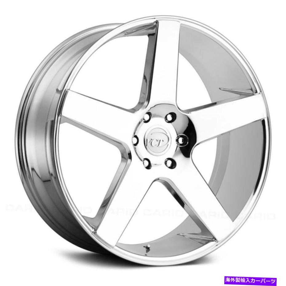 ホイール　４本セット VCT V83ホイール20x8.5（35、5x114.3、73.1）4のChrome Rimsセット VCT V83 Wheels 20x8.5 (35, 5x114.3, 73.1) Chrome Rims Set of 4【並行輸入品】