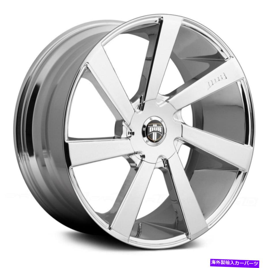 ホイール　４本セット Dub S132 Directa Wheels 20x8.5（35、6x132、74.5）4のChrome Rimsセット Dub S132 DIRECTA Wheels 20x8.5 (35, 6x132, 74.5) Chrome Rims Set of 4【並行輸入品】