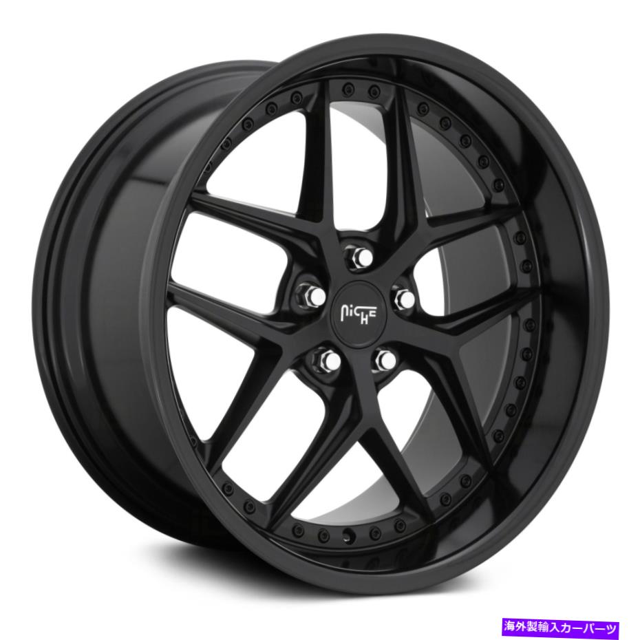 ホイール 4本セット ニッチM226バイスホイール20x9(35、5x114.3、72.56)4のブラックリムセット Niche M226 VICE Wheels 20x9 (35, 5x114.3, 72.56) Black Rims Set of 4【並行輸入品】|Us Custom Parts Shop USDM