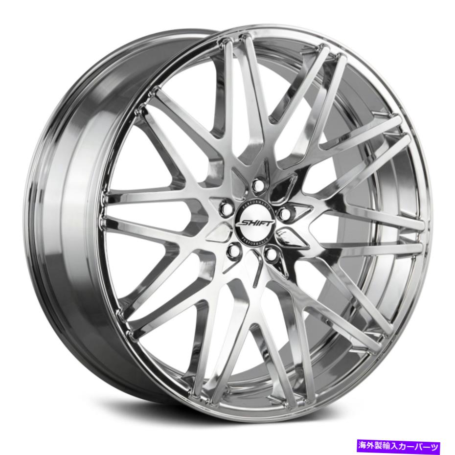 ホイール　４本セット シフトフォーミュラホイール22x9（15、5x114.3、73.1）4のクロムリムセット Shift FORMULA Wheels 22x9 (15, 5x114.3, 73.1) Chrome Rims Set of 4【並行輸入品】