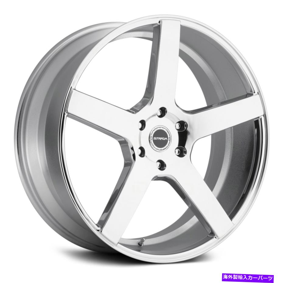 ホイール　４本セット Strada Perfettoホイール22x9.5（15、5x114.3、72.6）4のChrome Rimsセット Strada PERFETTO Wheels 22x9.5 (15, 5x114.3, 72.6) Chrome Rims Set of 4【並行輸入品】｜Us Custom Parts Shop USDM