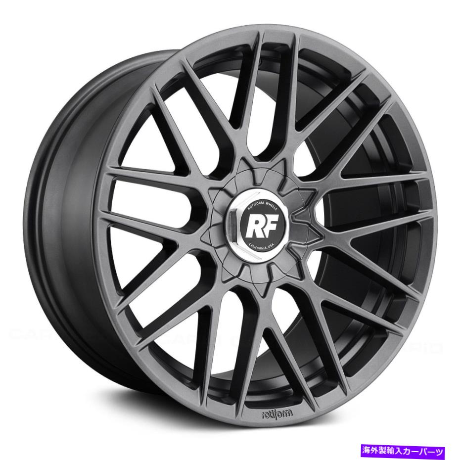 ホイール　４本セット ROTIFORIM RSEホイール18x9.5（25、5x120.65、72.56）4のガンメタルリムセット Rotiform RSE Wheels 18x9.5 (25, 5x120.65, 72.56) Gunmetal Rims Set of 4【並行輸入品】 351,450円