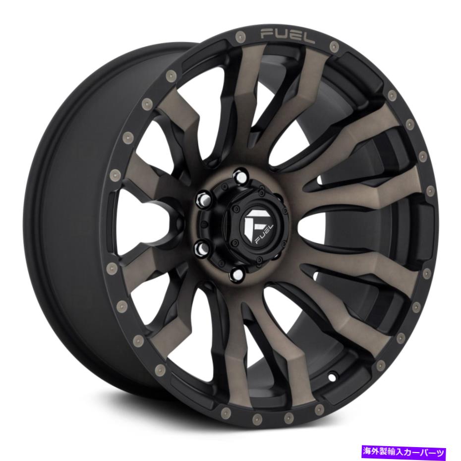ホイール　４本セット 燃料D674ブリッツ1PCホイール18x9（-12、8x165.1、125.1）4のブラックリムセット Fuel D674 BLITZ 1PC Wheels 18x9 (-12, 8x165.1, 125.1) Black Rims Set of 4【並行輸入品】