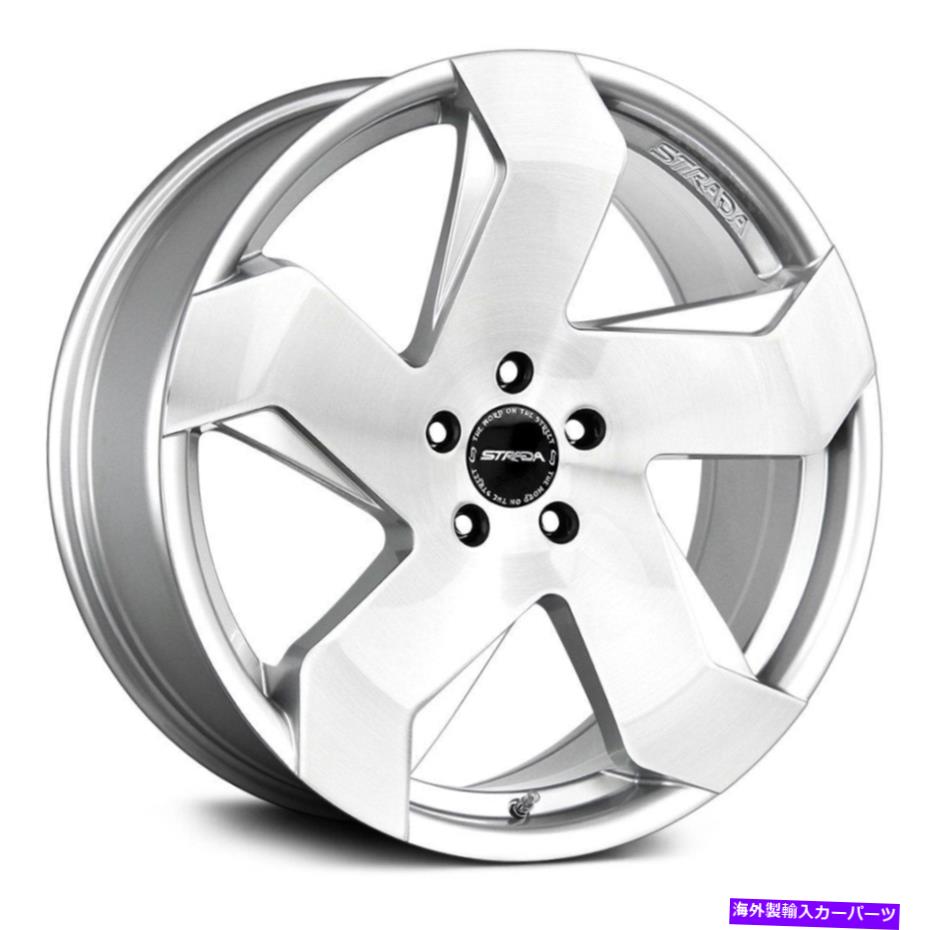 ホイール　４本セット Strada Coltelloホイール24x10（24、6x139.7、87.1）4のシルバーリムセット Strada COLTELLO Wheels 24x10 (24, 6x139.7, 87.1) Silver Rims Set of 4【並行輸入品】 350,856円