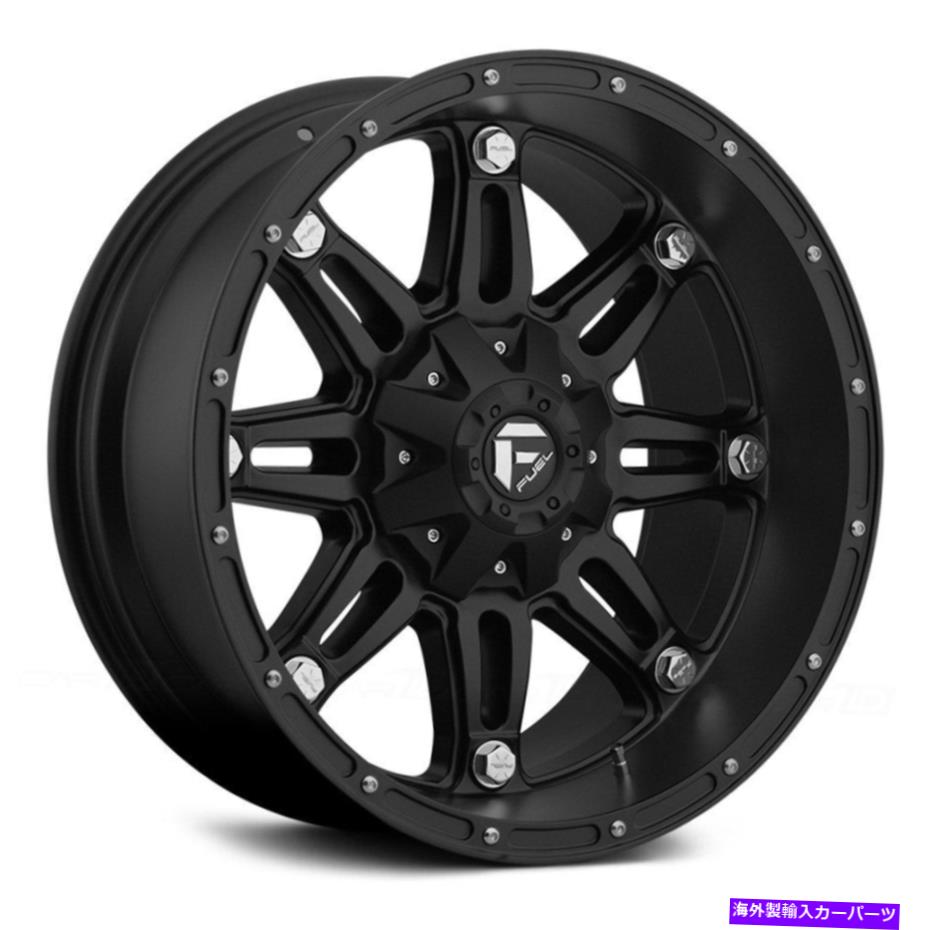 ホイール　４本セット 燃料D531人質1PCホイール20x9（1、5x139.7、110.1）4のブラックリムセット Fuel D531 HOSTAGE 1PC Wheels 20x9 (1, 5x139.7, 110.1) Black Rims Set of 4【並行輸入品】