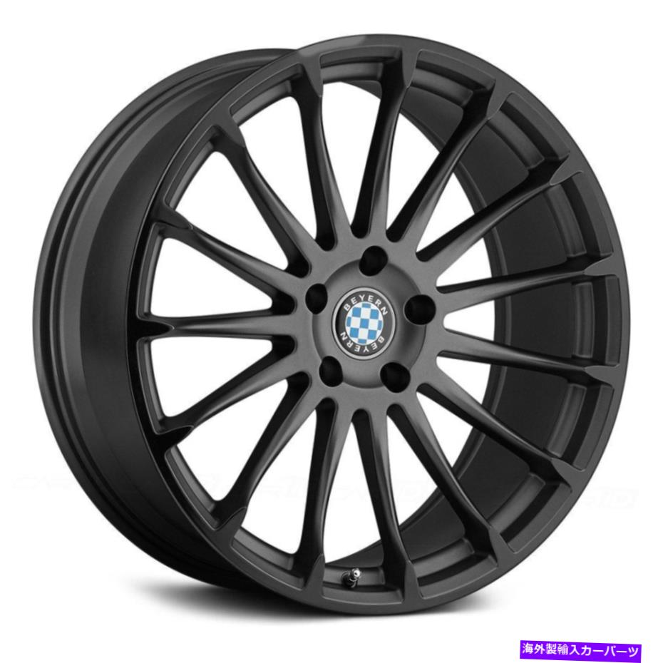 ホイール　４本セット Beyern Aviatic Wheels 20x10（45、5x120.65、72.56）4のガンメタルリムセット Beyern AVIATIC Wheels 20x10 (45, 5x120.65, 72.56) Gunmetal Rims Set of 4【並行輸入品】