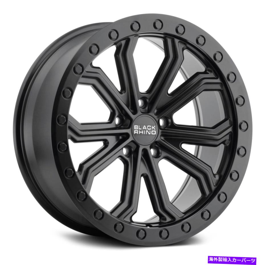 ホイール　４本セット Black Rhino Trabucoホイール22x10（40、5x112、66.56）4のブラックリムセット Black Rhino TRABUCO Wheels 22x10 (40, 5x112, 66.56) Black Rims Set of 4【並行輸入品】