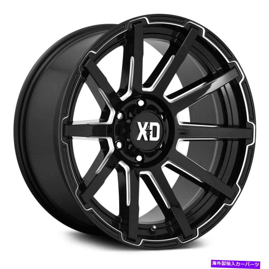 ホイール　４本セット XDシリーズXD847アウトブレイクホイール18x9（0、5x139.7、78.1）4のブラックリムセット XD Series XD847 OUTBREAK Wheels 18x9 (0, 5x139.7, 78.1) Black Rims Set of 4【並行輸入品】