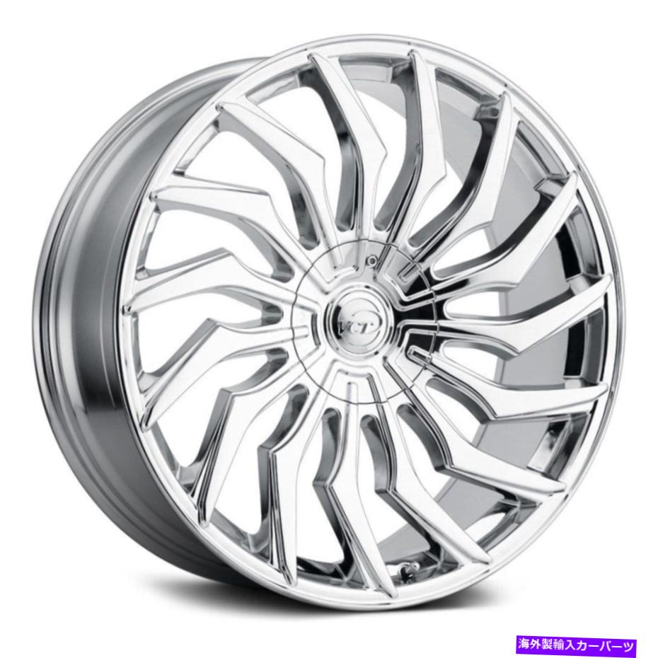 ホイール　４本セット VCTチョッパーホイール20x8.5（40、5x108、73.1）4のクロムリムセット VCT Chopper Wheels 20x8.5 (40, 5x108, 73.1) Chrome Rims Set of 4【並行輸入品】