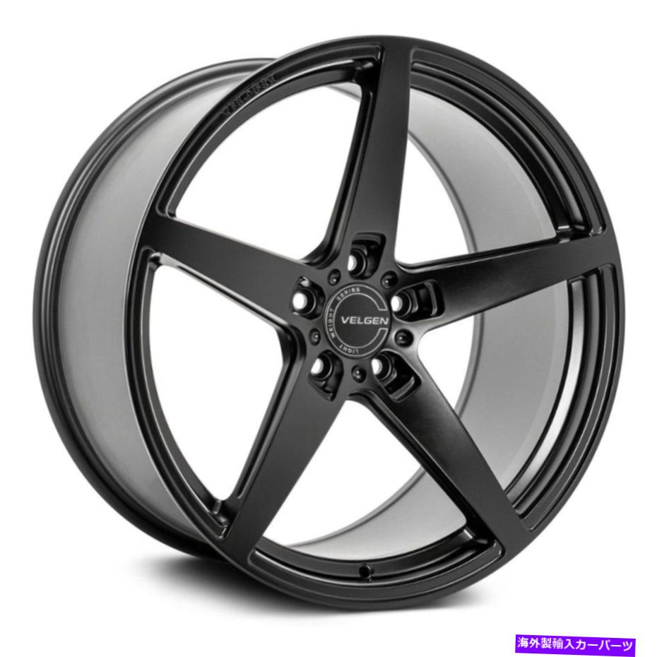 ホイール　４本セット Velgen Classic5 V2ホイール22x10.5（32、5x127、71.5）4のブラックリムセット Velgen CLASSIC5 V2 Wheels 22x10.5 (32, 5x127, 71.5) Black Rims Set of 4【並行輸入品】
