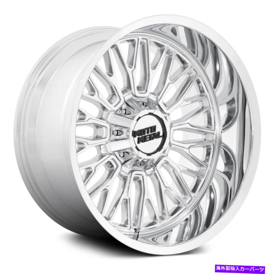 ホイール　４本セット Moto Metal Mo809 Stinger Wheels20x10（-18、8x180、124.2）4のChrome Rimsセット Moto Metal MO809 STINGER Wheels 20x10 (-18, 8x180, 124.2) Chrome Rims Set of 4【並行輸入品】