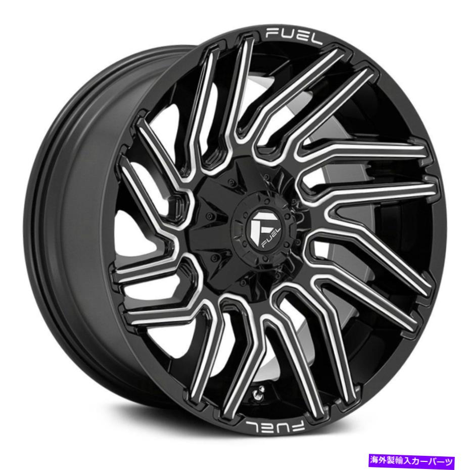 ホイール　４本セット 燃料D773台風1PCホイール22x10（-18、8x170、125.1）4のブラックリムセット Fuel D773 TYPHOON 1PC Wheels 22x10 (-18, 8x170, 125.1) Black Rims Set of 4【並行輸入品】