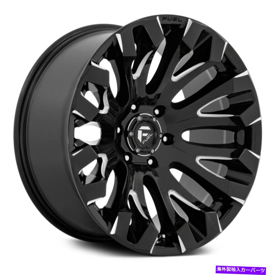 ホイール 4本セット Fuel D828 Quake 1PCホイール20x10(-18、8x165.1、125.1)4のブラックリムセット Fuel D828 QUAKE 1PC Wheels 20x10 (-18, 8x165.1, 125.1) Black Rims Set of 4【並行輸入品】