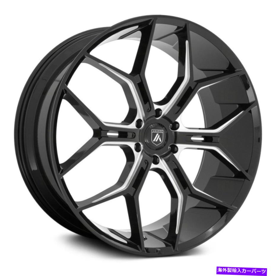 ホイール　４本セット ASANTI ABL-38 MONARCH TRUCK WHEELS 22X9.5（38、6x135、87.1）4のブラックリムセット Asanti ABL-38 MONARCH TRUCK Wheels 22x9.5 (38, 6x135, 87.1) Black Rims Set of 4【並行輸入品】｜Us Custom Parts Shop USDM