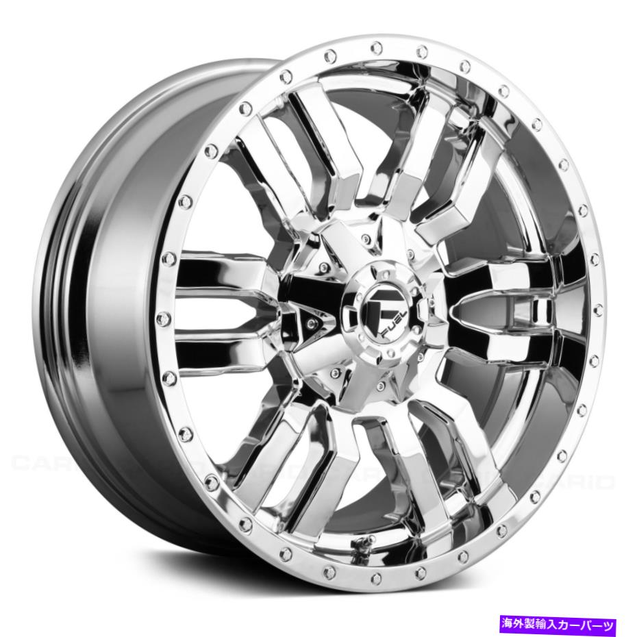 ホイール　４本セット 燃料D631スレッジ1PCホイール20x10（-18、5x150、110.1）4のクロムリムセット Fuel D631 SLEDGE 1PC Wheels 20x10 (-18, 5x150, 110.1) Chrome Rims Set of 4【並行輸入品】