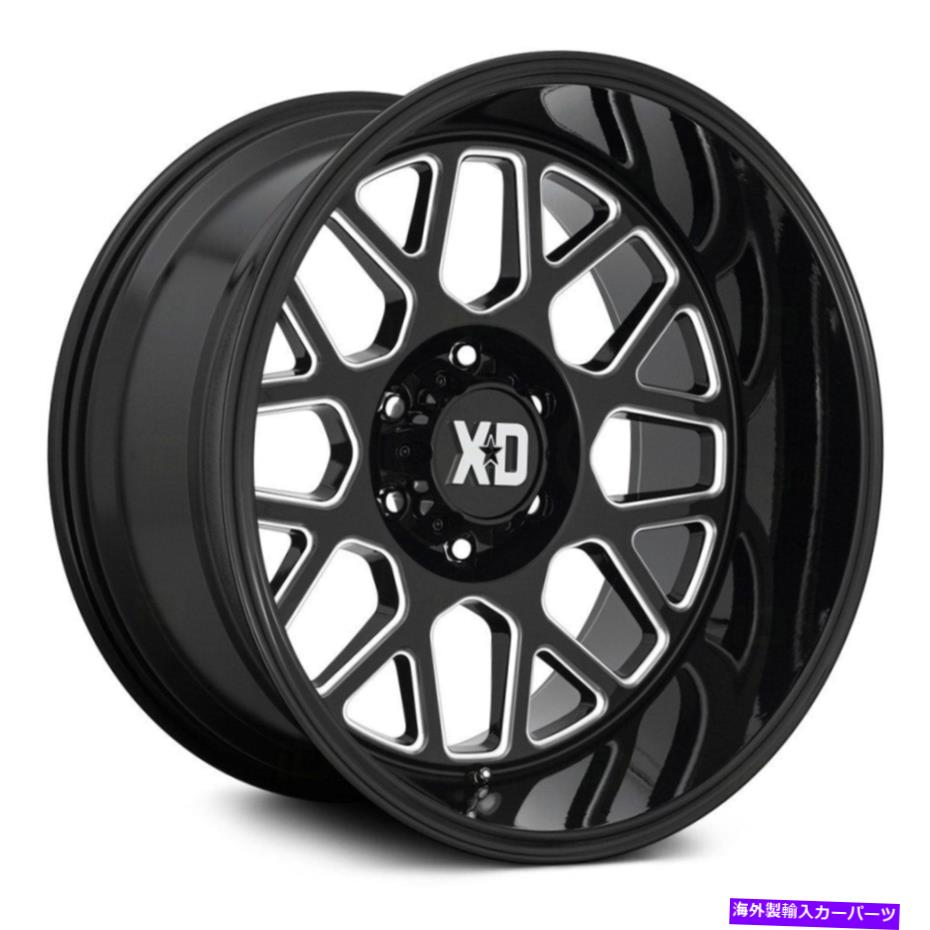 ホイール　４本セット XDシリーズXD849グレネード2ホイール22x12（-44、8x170、125.1）4のブラックリムセット XD Series XD849 GRENADE 2 Wheels 22x12 (-44, 8x170, 125.1) Black Rims Set of 4【並行輸入品】 420,899円