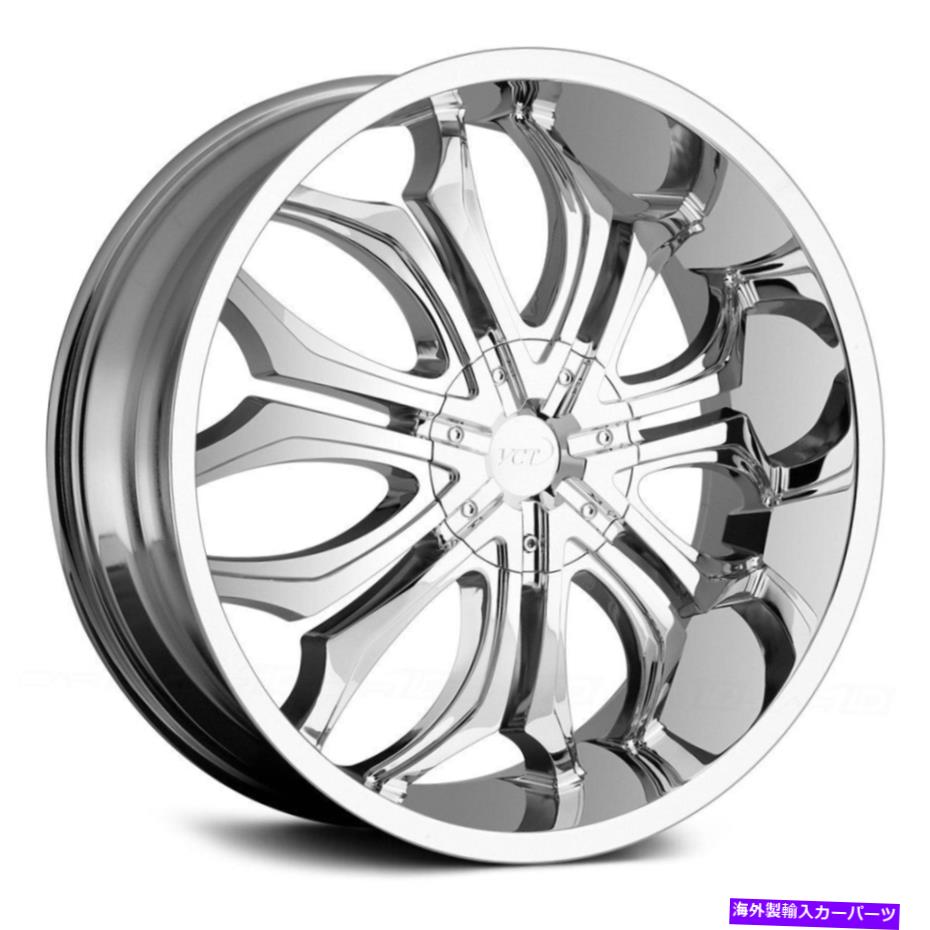 ホイール　４本セット VCTゴッドファーザーホイール22x9.5（15、5x139.7、78.1）4のクロムリムセット VCT GODFATHER Wheels 22x9.5 (15, 5x139.7, 78.1) Chrome Rims Set of 4【並行輸入品】
