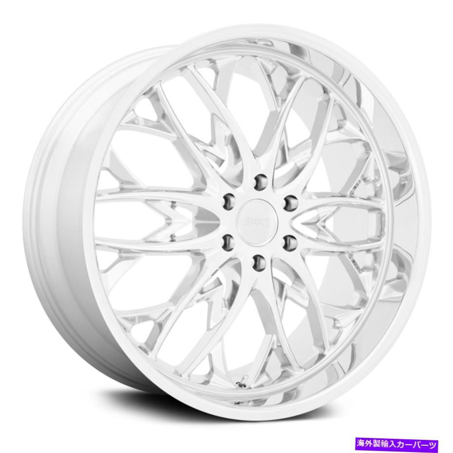 ホイール　４本セット ダブS262 OGホイール22x9.5（25、6x139.7、106.1）4のクロムリムセット Dub S262 OG Wheels 22x9.5 (25, 6x139.7, 106.1) Chrome Rims Set of 4【並行輸入品】