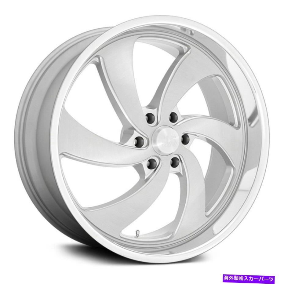 ホイール 4本セット U.S. Mags U134 Desperado 6 1PCホイール24x10(25、6x139.7)シルバーリムセット4 U.S. Mags U134 DESPERADO 6 1PC Wheels 24x10 (25, 6x139.7) Silver Rims Set of 4【並行輸入品】|Us Custom Parts Shop USDM