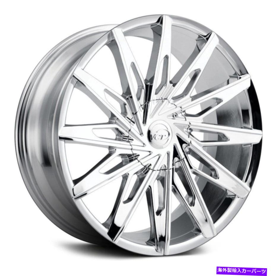 ホイール　４本セット VCT V86ホイール22x8.5（38、5x110、73.1）4のクロムリムセット VCT V86 Wheels 22x8.5 (38, 5x110, 73.1) Chrome Rims Set of 4【並行輸入品】