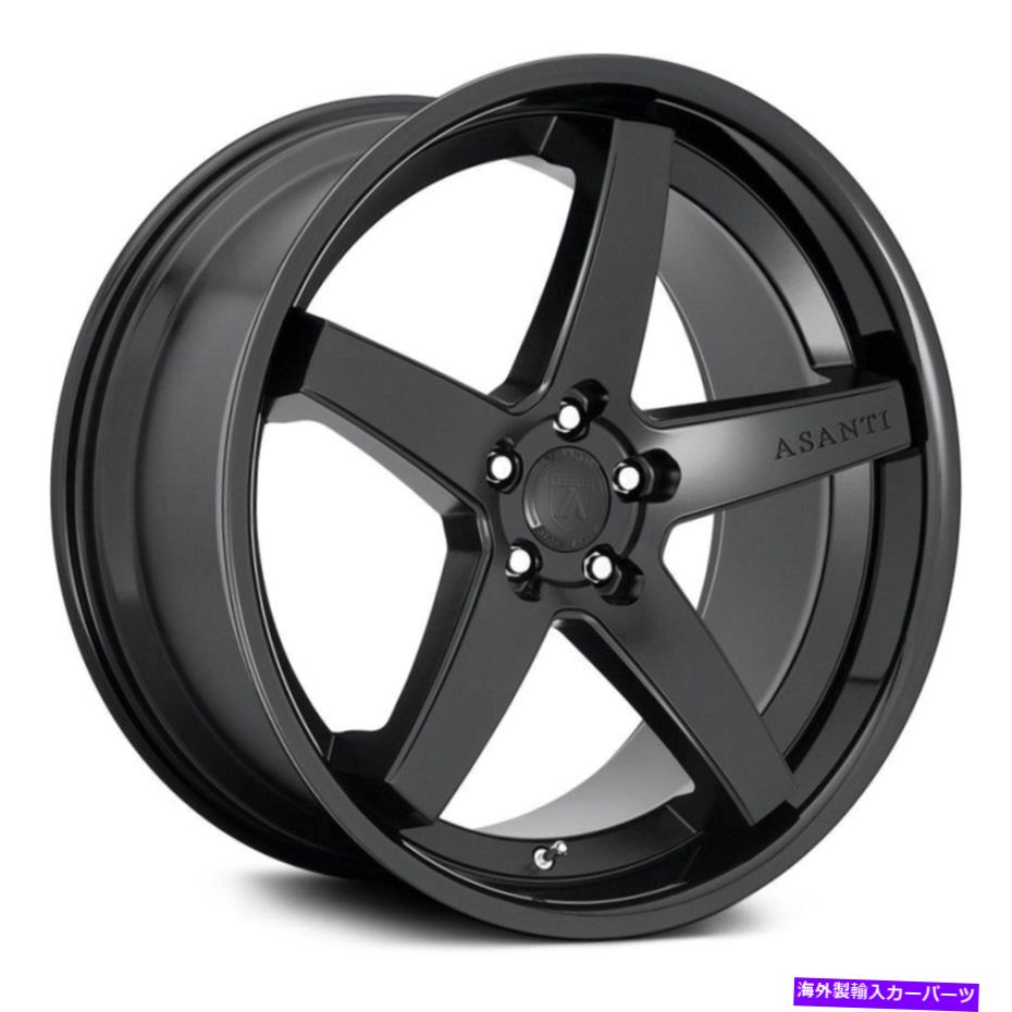ホイール　４本セット asanti abl-31 regalホイール22x10.5（25、5x114.3、72.56）4のブラックリムセット Asanti ABL-31 REGAL Wheels 22x10.5 (25, 5x114.3, 72.56) Black Rims Set of 4【並行輸入品】