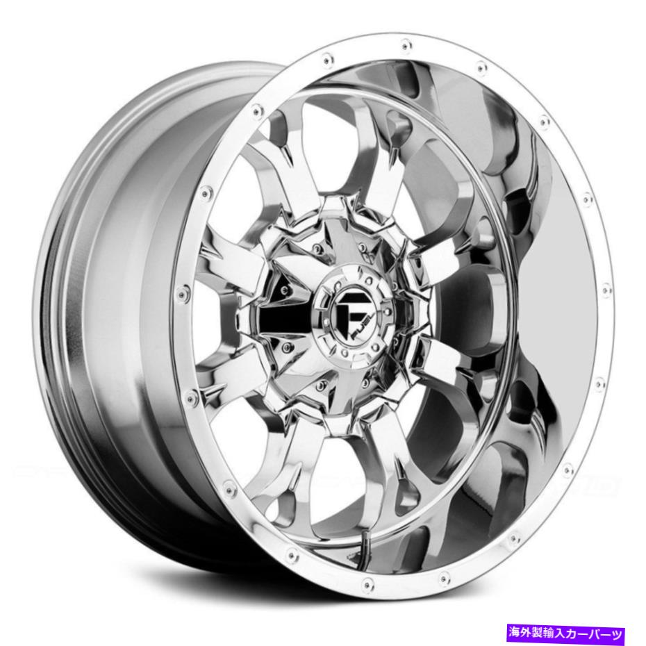 ホイール 4本セット Fuel D516 Krank Deep Lip Wheels20x10(-12、6x139.7、106.1)Chrome Rimsセット4 Fuel D516 KRANK DEEP LIP Wheels 20x10 (-12, 6x139.7, 106.1) Chrome Rims Set of 4【並行輸入品】
