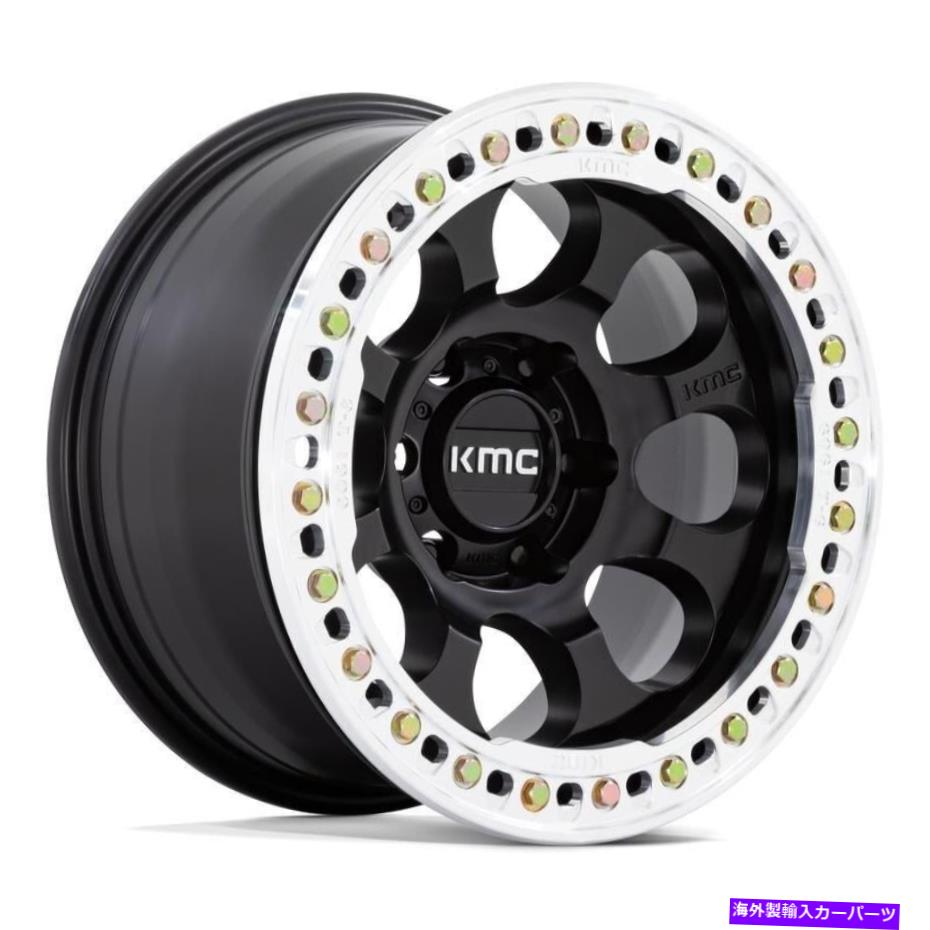ホイール 4本セット KMC KM237 RIOT BEADLOCKホイール17x9(-38、6x139.7、108)4のブラックリムセット KMC KM237 RIOT BEADLOCK Wheels 17x9 (-38, 6x139.7, 108) Black Rims Set of 4【並行輸入品】|Us Custom Parts Shop USDM