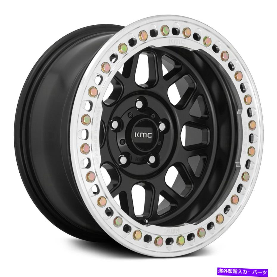 ホイール　４本セット KMC KM235グレネードクロールホイール17x8.5（0、6x135、87.1）4のブラックリムセット KMC KM235 GRENADE CRAWL Wheels 17x8.5 (0, 6x135, 87.1) Black Rims Set of 4【並行輸入品】｜Us Custom Parts Shop USDM