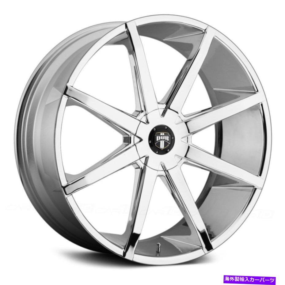 ホイール　４本セット ダブS111プッシュホイール22x9.5（25、6x139.7、87.1）4のクロムリムセット Dub S111 PUSH Wheels 22x9.5 (25, 6x139.7, 87.1) Chrome Rims Set of 4【並行輸入品】