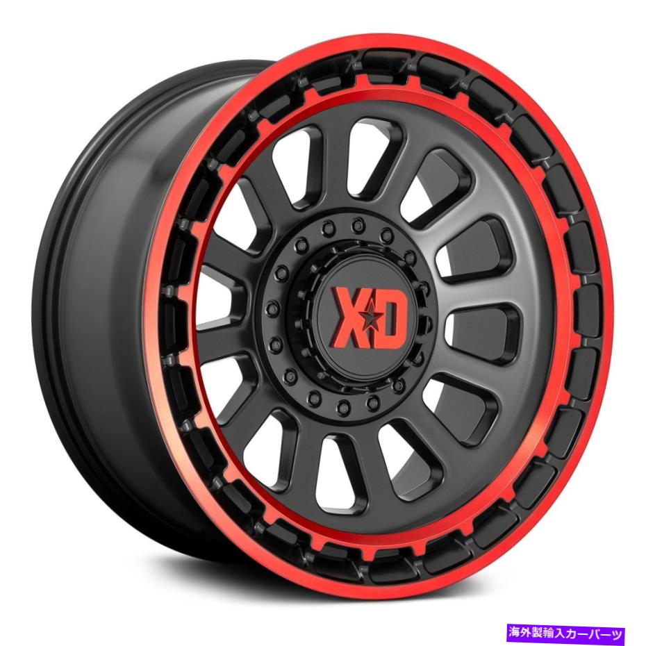 ホイール　４本セット XDシリーズXD856オメガホイール20x10（-18、8x180、124.2）4のブラックリムセット XD Series XD856 OMEGA Wheels 20x10 (-18, 8x180, 124.2) Black Rims Set of 4【並行輸入品】