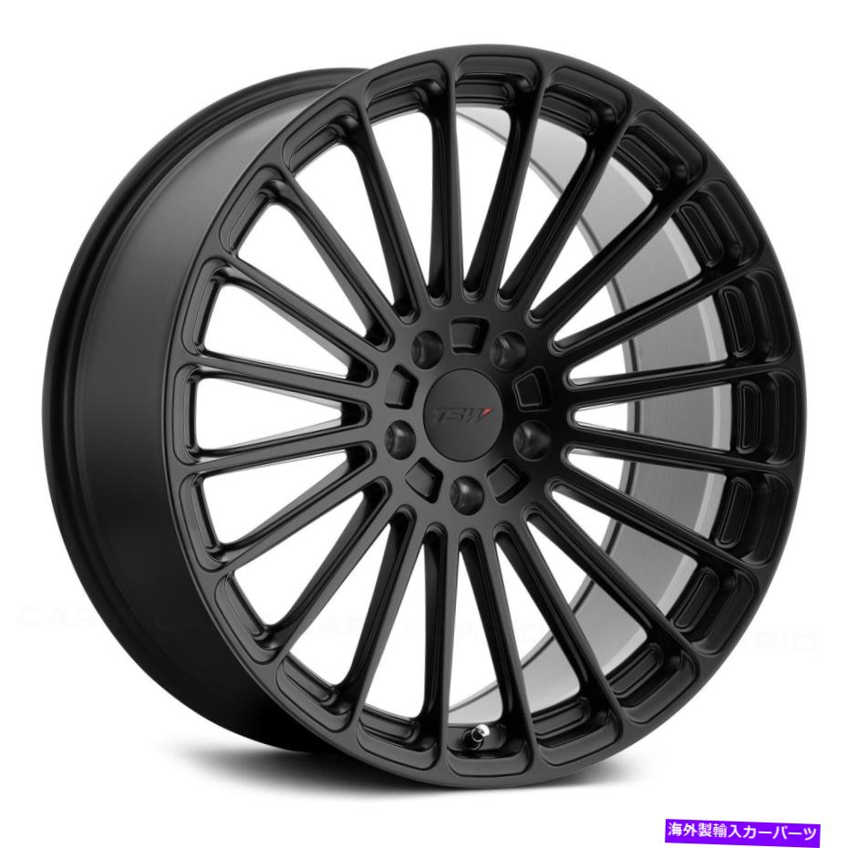 ホイール　４本セット TSW Turbinaホイール20x10（44、5x120.65、76.1）4のブラックリムセット TSW TURBINA Wheels 20x10 (44, 5x120.65, 76.1) Black Rims Set of 4【並行輸入品】