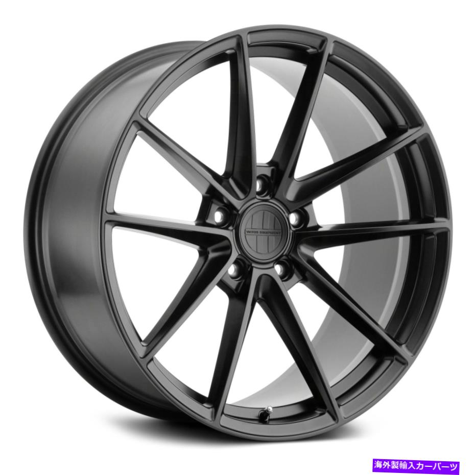 ホイール　４本セット Victor Zuffenホイール20x11（55、5x130、71.5）4のブラックリムセット Victor ZUFFEN Wheels 20x11 (55, 5x130, 71.5) Black Rims Set of 4【並行輸入品】