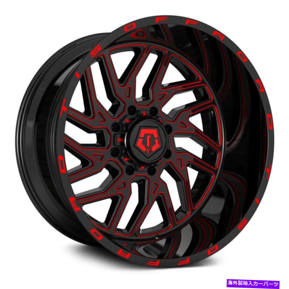 ホイール 4本セット 露出したラグホイールを備えたTIS 544BMR 20x12(-44、8x170)4のブラックリムセット TIS 544BMR with EXPOSED LUGS Wheels 20x12 (-44, 8x170) Black Rims Set of 4【並行輸入品】