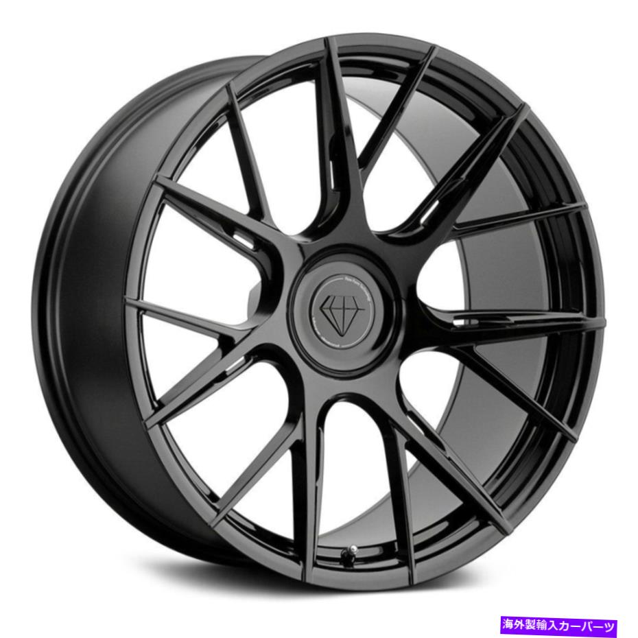 ホイール　４本セット ブラークダイヤモンドBD-F18ホイール20x9（35、5x120.65、66.9）4のブラックリムセット Blaque Diamond BD-F18 Wheels 20x9 (35, 5x120.65, 66.9) Black Rims Set of 4【並行輸入品】